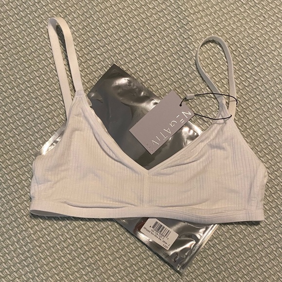 NWT Negative Underwear whipped wireless bra in white - Picture 14 of 15